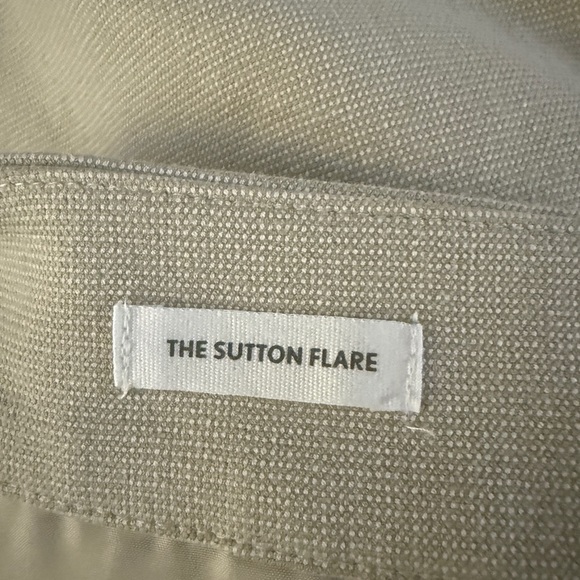 LOFT Cream High-Rise Wide-Leg Pants - Picture 7 of 8